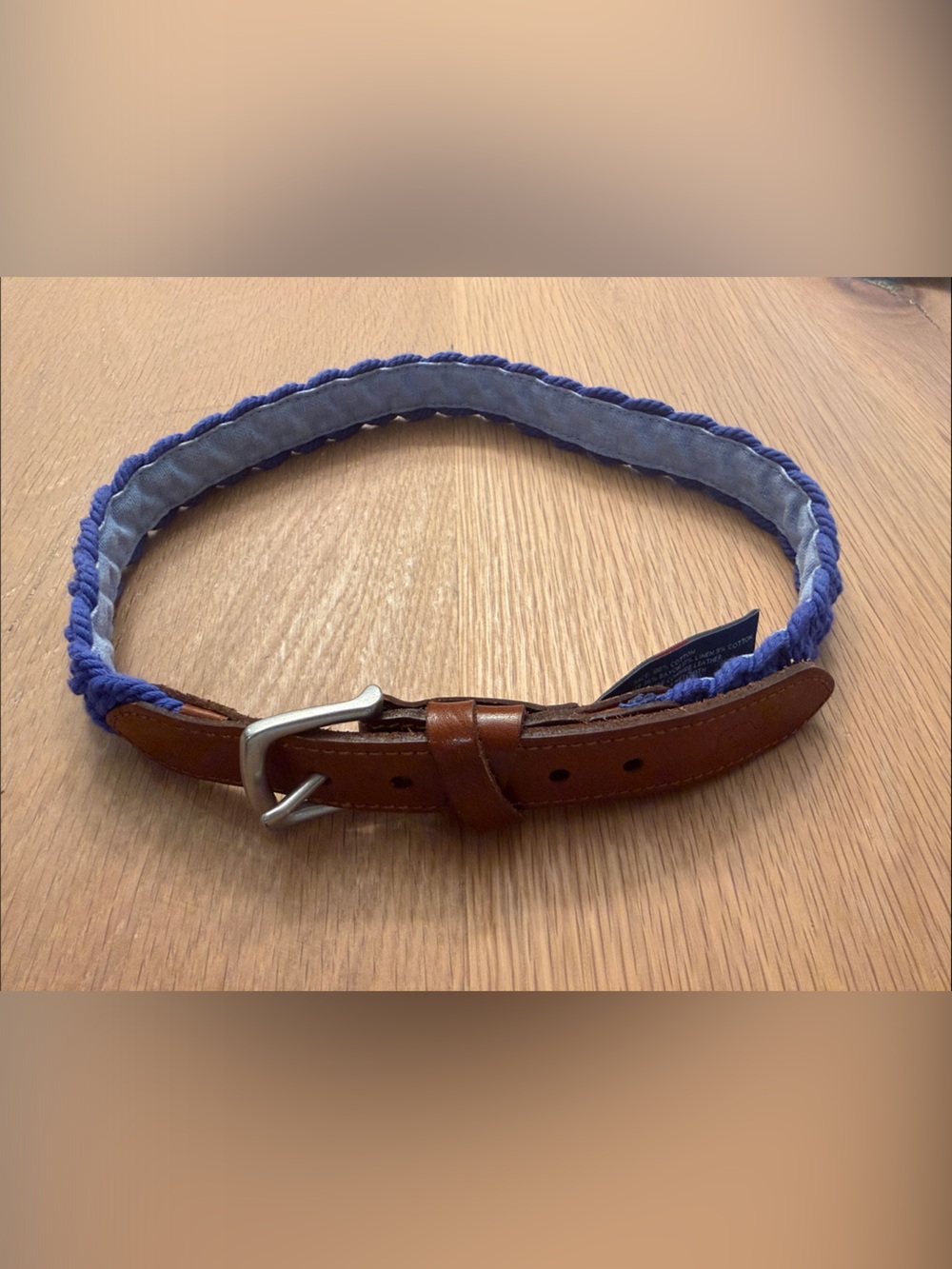 Vineyard Vines Braided Blue Boy's Size Small Belt